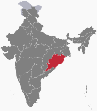 The map of India showing ??????