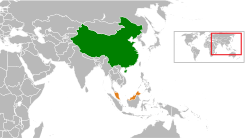 B?n ?? v? trí China và Malaysia